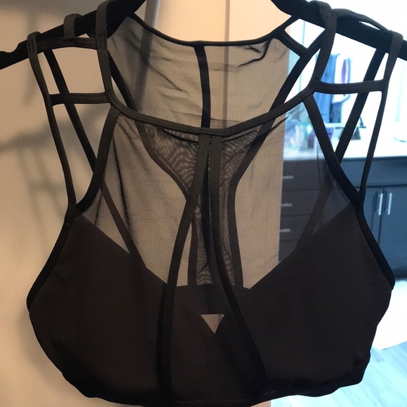 Reebok Other - Reebok Mesh Strappy Bra, Black Size S Gently Worn